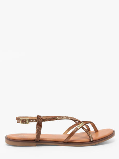 Flip Flops Monagum In Leather Les tropeziennes Brown women MONAGUM