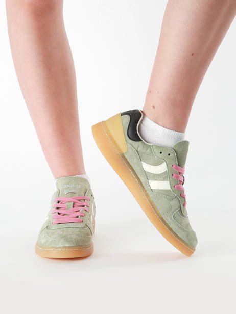Sneakers Goal In Leather Coolway Green women 7603146 other view 1