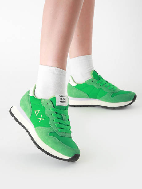 Sneakers Ally Solid Nylon Sun68 Green women Z35201 other view 1