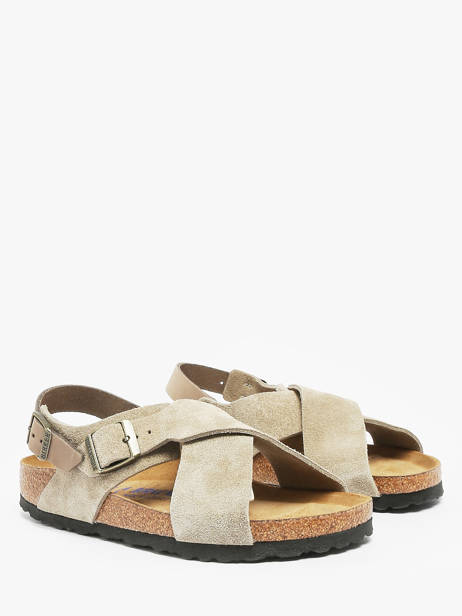 Sandals Tulum In Leather Birkenstock Beige women 1029834 other view 1