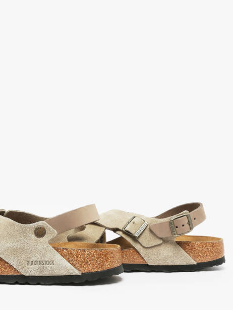 Sandals Tulum In Leather Birkenstock Beige women 1029834 other view 2