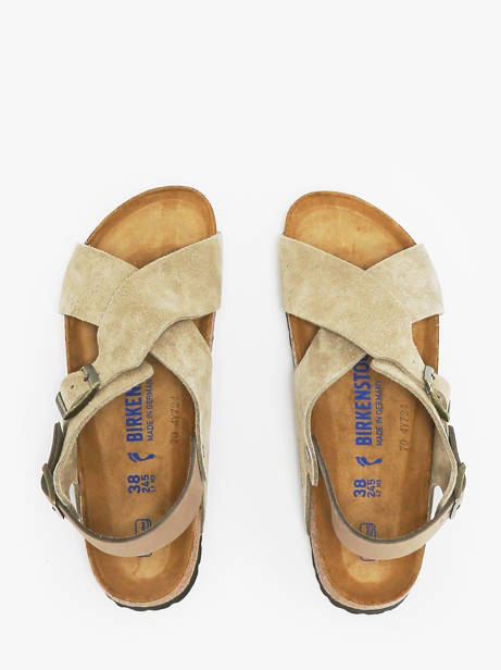 Sandals Tulum In Leather Birkenstock Beige women 1029834 other view 3