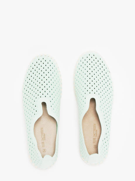 Moccasins Ilse jacobsen Green women TULI3275 other view 4