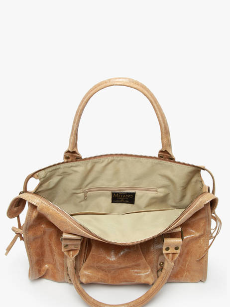 Sac Porté épaule Elefante Cuir Milano Beige elefante EF24095 vue secondaire 3