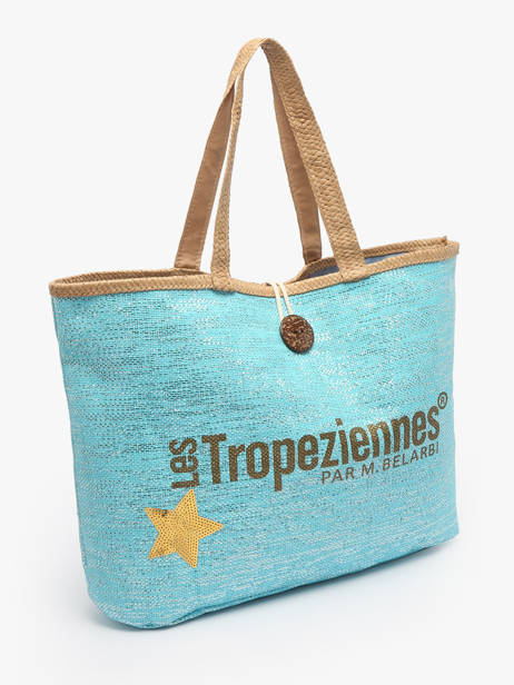 Shoulder Bag Panama Paper Les tropeziennes Green panama TZ01 other view 2