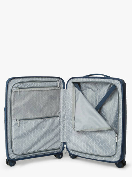 Expandable Cabin Luggage American tourister Blue fastforward 155259 other view 3