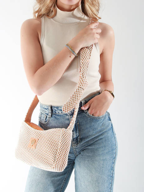 Shoulder Bag Estival Cotton Le voyage en panier Orange estival PM851 other view 1