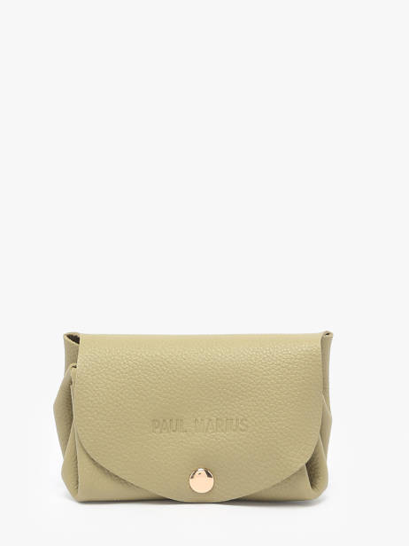 Porte-monnaie Cuir Paul marius Vert la suite GUSTASUI