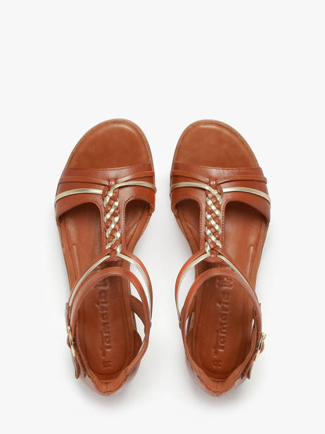 Sandals In Leather Tamaris Brown women 44 other view 3