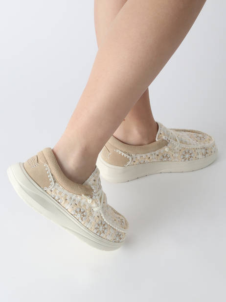 Moccasins Wendy Comf Cottage Hey dude Beige women 43728 other view 1