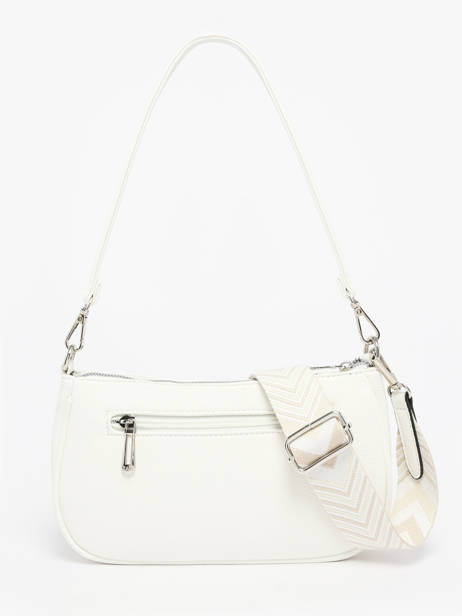 Sac Porté épaule Et Bandoulière Grained Miniprix Blanc grained F3699 vue secondaire 3