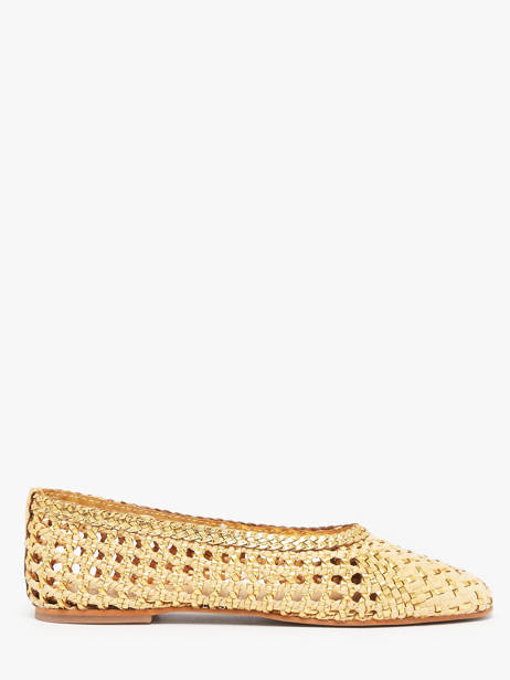 Ballerinas In Leather Inuovo Gold women D49006