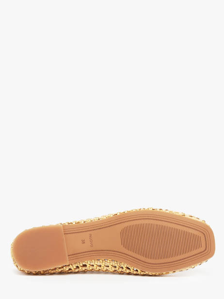 Ballerinas In Leather Inuovo Gold women D49006 other view 4