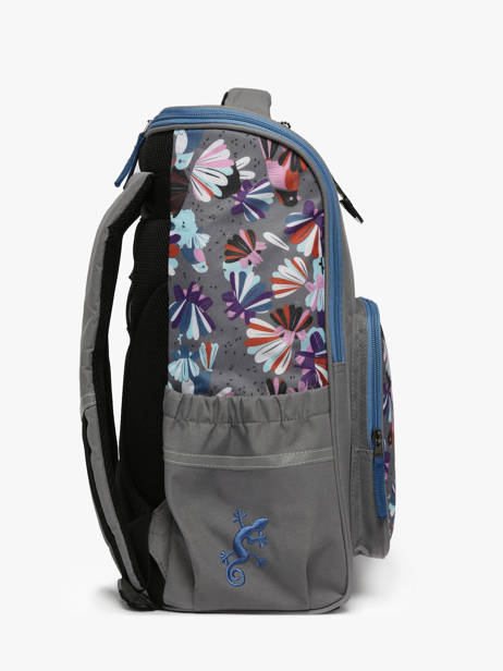 1 Compartment Backpack Cameleon Gray actual PBBASC40 other view 2