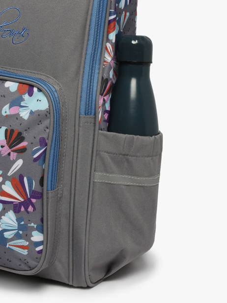 1 Compartment Backpack Cameleon Gray actual PBBASC40 other view 5