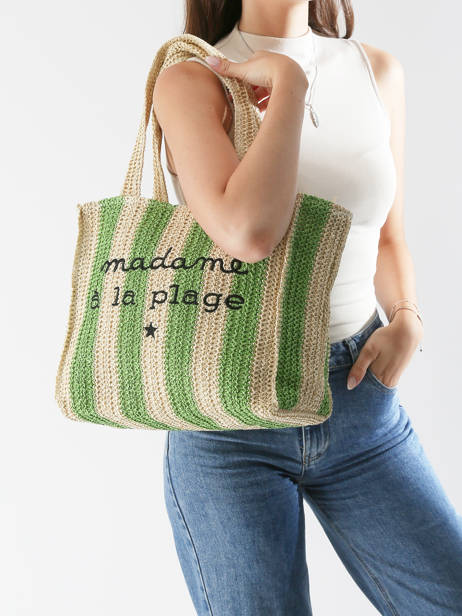 Shoulder Bag Cabas Gerard pasquier Green cabas P25032 other view 1