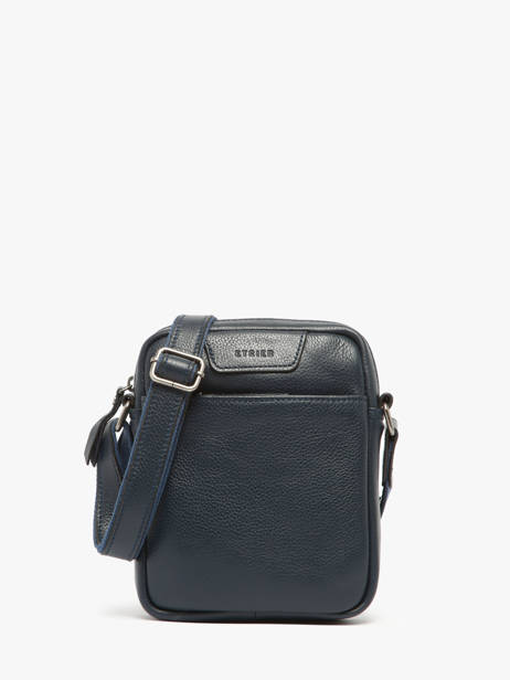 Sac Bandoulière Flandres Cuir Etrier Bleu flandres EFLA729S