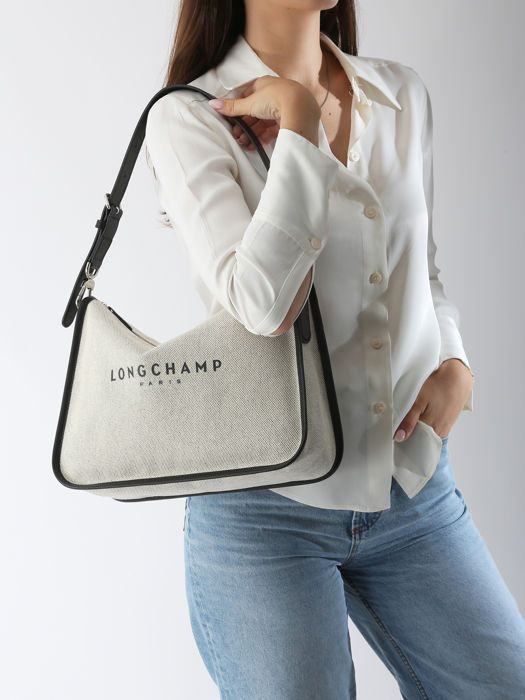 Longchamp Essential toile Hobo bag White