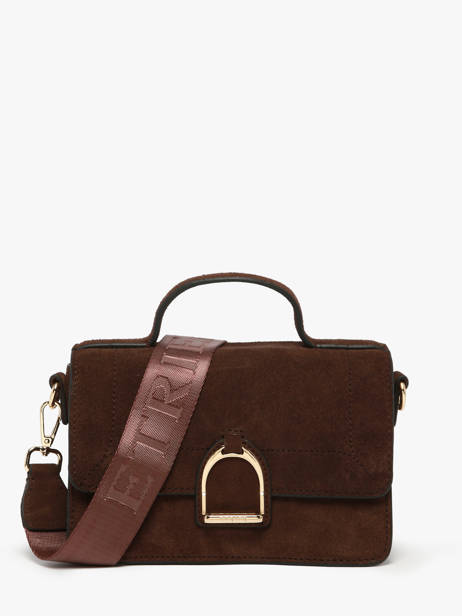 Sac Bandoulière S Altesse Suede Etrier Marron altesse suede EASU048S