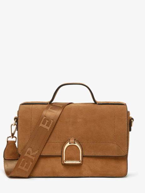 Sac Bandoulière M Altesse Suede Etrier Marron altesse suede EASU048M