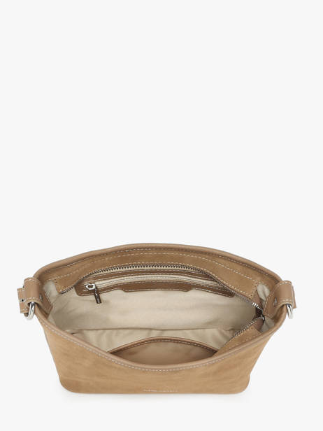 Sac Bandoulière Suede Cuir Lancaster Beige suede 80 vue secondaire 3