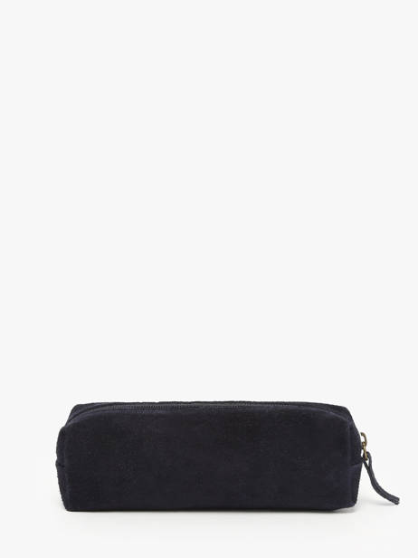 Pouch Velvet Leather Milano Blue velvet VE22116 other view 2