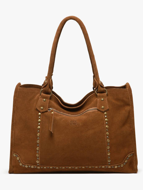 Sac à Main A4 Houston Cuir Basilic pepper Marron houston BHOU31