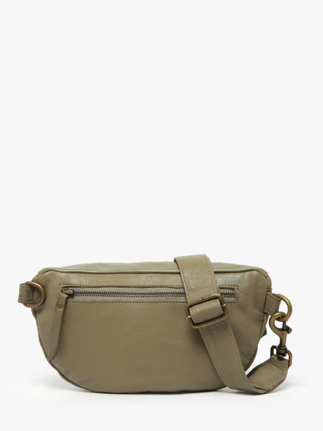 Leather Cow Belt Bag Basilic pepper Green cow BCOW55 other view 4