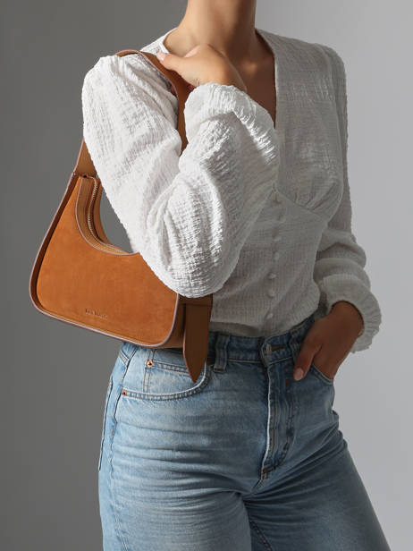 Sac Porté épaule La Suite Cuir Paul marius Orange la suite VICTXSUI vue secondaire 1