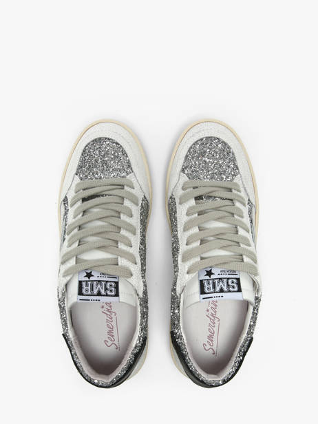 Sneakers En Cuir Semerdjian Argent accessoires DANY vue secondaire 3