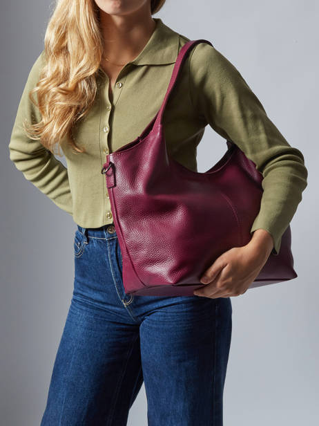 Sac Porté épaule Caviar Cuir Milano Rouge caviar CA25061 vue secondaire 1