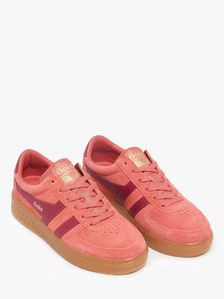 Sneakers Grandslam En Cuir Gola Rouge accessoires CLA589 vue secondaire 1