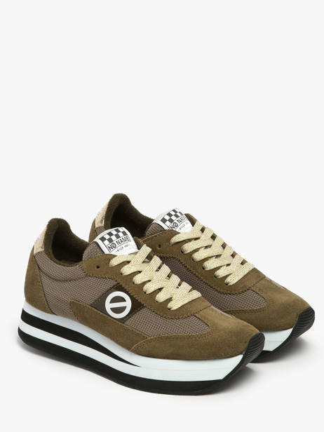 Sneakers Plateforme Flex M Jogger En Cuir No name Vert accessoires IMKNITAY vue secondaire 1