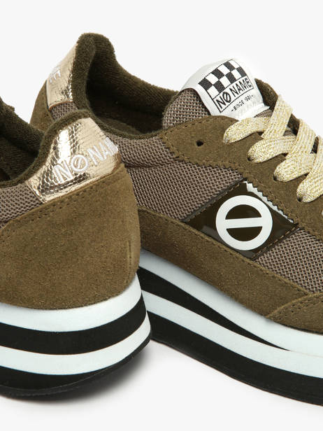 Sneakers Plateforme Flex M Jogger En Cuir No name Vert accessoires IMKNITAY vue secondaire 2
