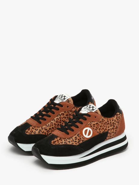 Sneakers Plateforme Flex M Jogger En Cuir No name Marron accessoires IMHP01KC vue secondaire 1