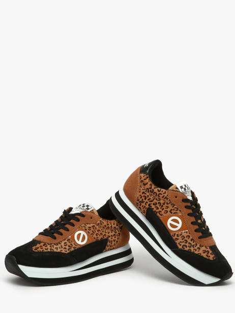 Sneakers Plateforme Flex M Jogger En Cuir No name Marron accessoires IMHP01KC vue secondaire 2