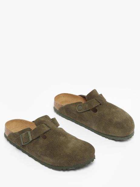 Mules Boston En Cuir Birkenstock Vert accessoires 1024714 vue secondaire 1