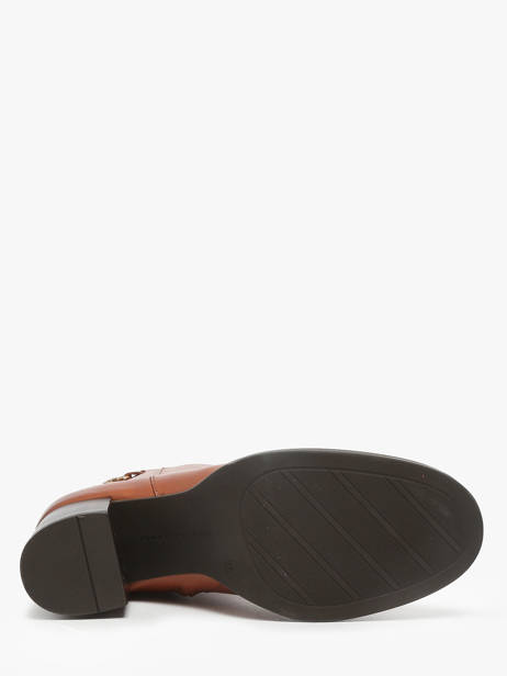 Bottines à Talon En Cuir Tommy hilfiger Marron accessoires 8864GOC vue secondaire 4