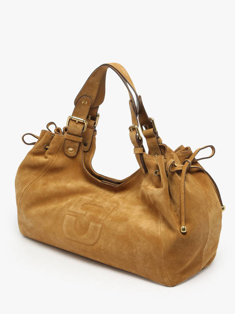 Sac Porté épaule Chiara Cuir De Vachette Gerard darel Jaune chiara DCS84407 vue secondaire 2