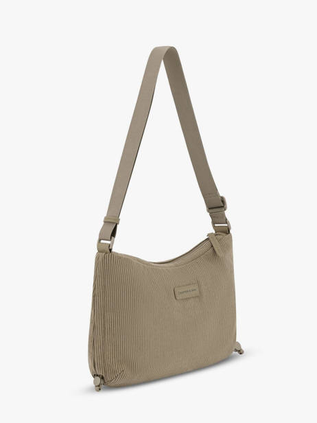 Skara Small Cord - Crossbody Bag  Kapten and son Green cord SC other view 2