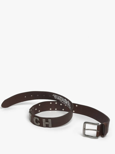 Ceinture Homme Glory Cuir Von dutch Marron belt GLORY vue secondaire 2