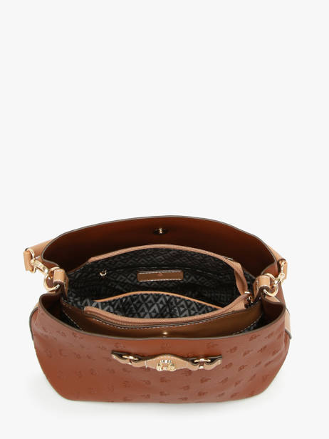 Sac Porté épaule Embossed Lulu castagnette Marron embossed YOUSRA vue secondaire 3
