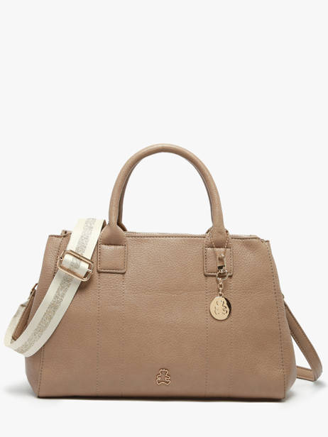 Handbag Soft Lulu castagnette Brown soft YAEL