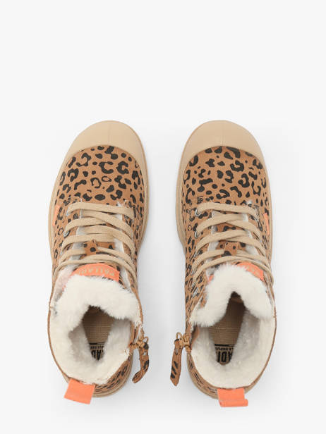 Bottines En Cuir Palladium Marron women 99519974 vue secondaire 4