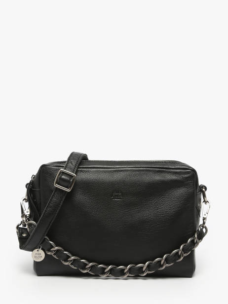 Sac Bandoulière Vintage Cuir Mila louise Noir vintage 23673LC