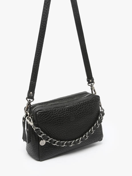 Sac Bandoulière Vintage Cuir Mila louise Noir vintage 23673LE vue secondaire 2