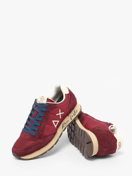 Sneakers En Cuir Sun68 Rouge men Z4510580 vue secondaire 2