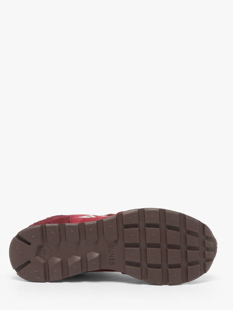 Sneakers En Cuir Sun68 Rouge men Z4510580 vue secondaire 4