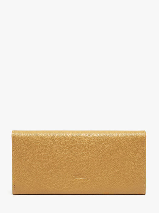 Longchamp Le foulonné Wallet Yellow