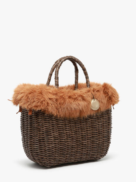 Shopping Bag Doudou Le voyage en panier Brown doudou M other view 2